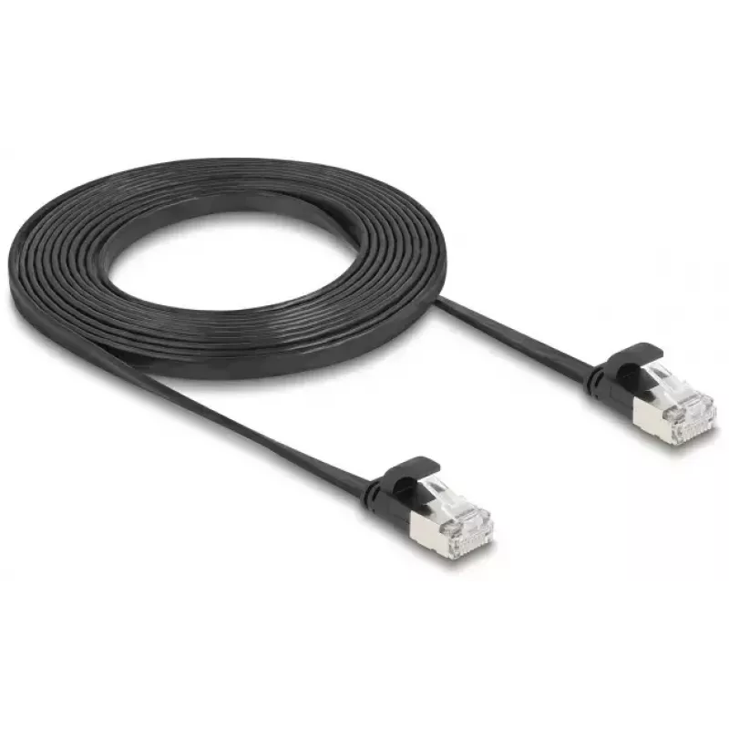 Kabel sieciowy DeLOCK 81166 RJ-45 Cat6a 3 m Czarny