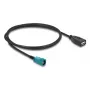Kabel koncentryczny DELOCK 90703 — HSD Z na USB A, 1 m, czarny/niebieski