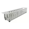 Panel do zarządzania kablami DELOCK 67280 — 19 cali 2U stalowy panel rack z otworem, szary