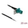 Kabel koncentryczny DELOCK 90725, FAKRA Z męski – 0,2 m, 1,13/0,2