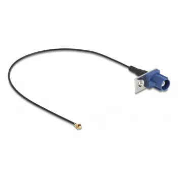 DeLOCK 90727 Kabel koncentryczny 1.13 0,2 m FAKRA C I-PEX MHF1 Czarny Niebieski