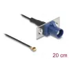 Kabel koncentryczny DELOCK 90731, FAKRA C do I-PEX MHF1, 0,2 m, 1,13 mm, czarny/niebieski