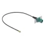 Kabel koncentryczny DELOCK 90732 — FAKRA E na I-PEX MHF1, 0,2 m, 1,13 mm, czarny/turkusowy