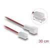 Przedłużacz kabla do układu chłodzenia komputera DELOCK 90869 — PVC, średnica 1,3 mm, czarny/czerwony/biały