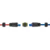 Adapter złącza DELOCK gniazdo RJ45 na gniazdo RJ45 z gwintem M23 dla Cat.6a/Cat.7, IP68, czarny
