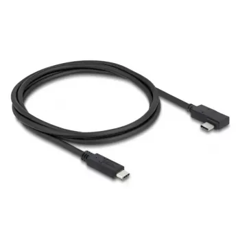 Kabel koncentryczny DELOCK USB4 Gen 3x2 USB-C do USB-C 40 Gb/s PD 3.1 240 W kątowy lewy/prawy 1 m