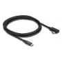 Kabel DELOCK koncentryczny USB4 Gen 3x2 40 Gbps USB-C na USB-C kątowy lewy/prawy PD 3.1 240 W 2 m