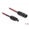 Kabel DELOCK 90973 DL4 kabel solarny 6 mm² 1 m czerwony/czarny męski na żeński 1000 V DC