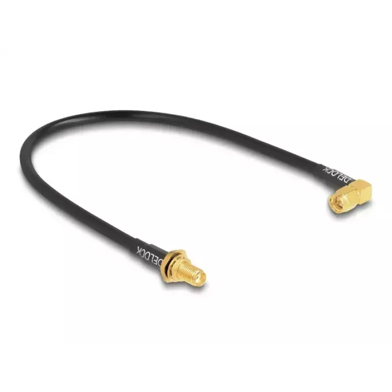 Kabel koncentryczny DeLOCK 12110 0,3 m SMA Czarny