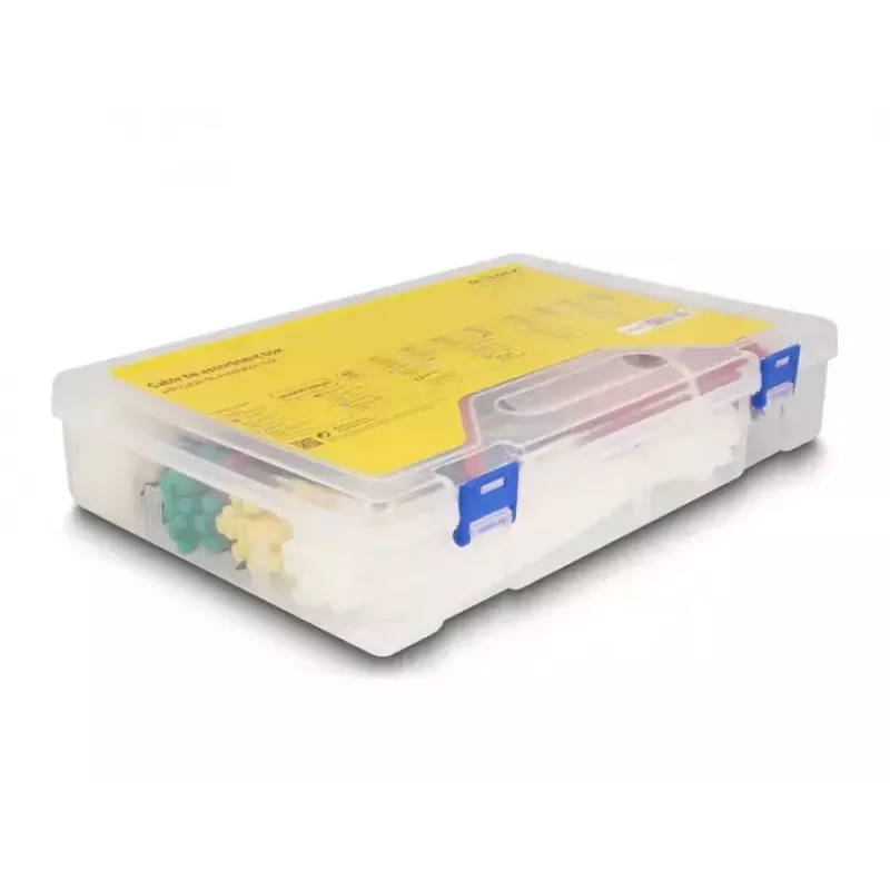 Opaski z rzepem DeLOCK 18640 600 sztuk różnokolorowe