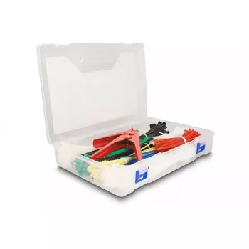 Opaski z rzepem DeLOCK 18640 600 sztuk różnokolorowe