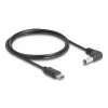 Kabel zasilający DeLOCK 85398 Czarny 1,5 m USB C 5,5 x 2,1 mm