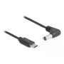 Kabel zasilający DeLOCK 85398 Czarny 1,5 m USB C 5,5 x 2,1 mm