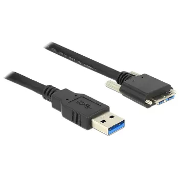 Kabel USB DeLOCK 2m USB 3.0 USB 3.2 Gen 1 Micro-USB B Czarny