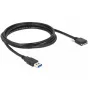 Kabel USB DeLOCK 2m USB 3.0 USB 3.2 Gen 1 Micro-USB B Czarny