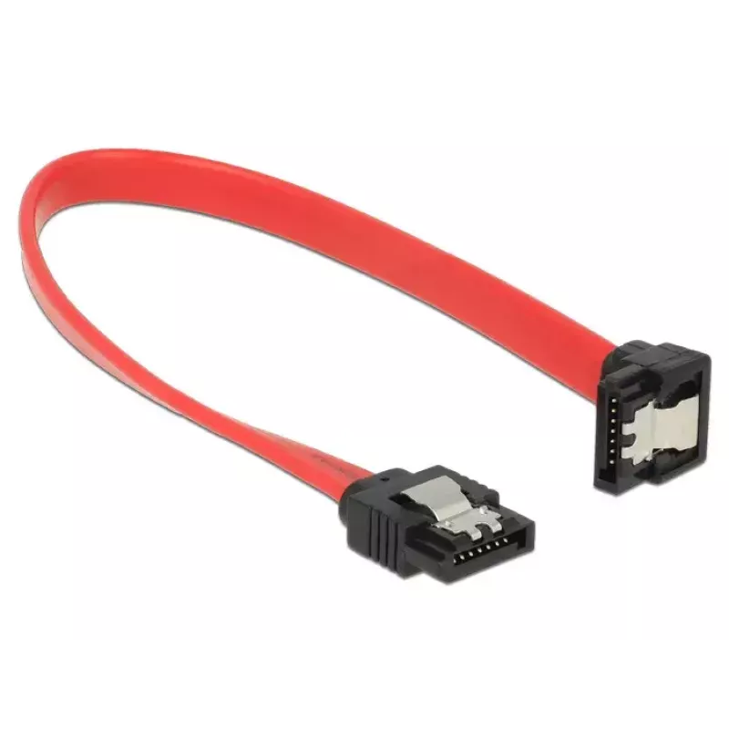 Kabel SATA DeLOCK 83977 0,2 m czarny czerwony