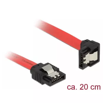 Kabel SATA DeLOCK 83977 0,2 m czarny czerwony