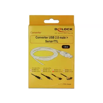 Kabel USB DeLOCK 1,8 m USB2.0-A/TTL 6-sty. Czarny