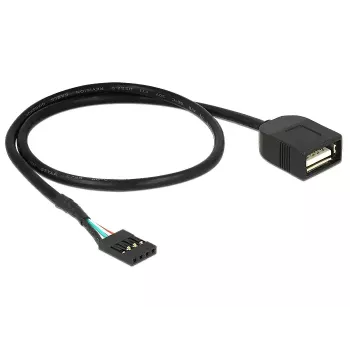 Kabel USB DeLOCK 83825 USB 2.0 0,4 m Czarny