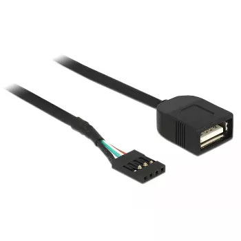 Kabel USB DeLOCK 83825 USB 2.0 0,4 m Czarny