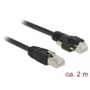 Kabel sieciowy DeLOCK 85668 RJ-45 Cat6 2m Czarny