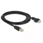 Kabel sieciowy DeLOCK 85668 RJ-45 Cat6 2m Czarny
