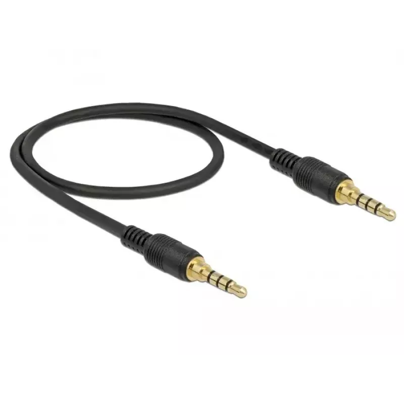 Kabel audio DeLOCK 85592 0,5 m 3,5 mm czarny