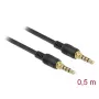 Kabel audio DeLOCK 85592 0,5 m 3,5 mm czarny