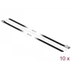 Opaski kablowe DeLOCK 18811 stalowe czarne 400mm 10 szt.