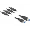 Kabel USB DeLOCK 85382 USB 3.2 Gen 1 20 m USB A USB B Czarny