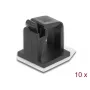 Uchwyt kablowy DeLOCK 60247 samoprzylepny czarny 10 sztuk