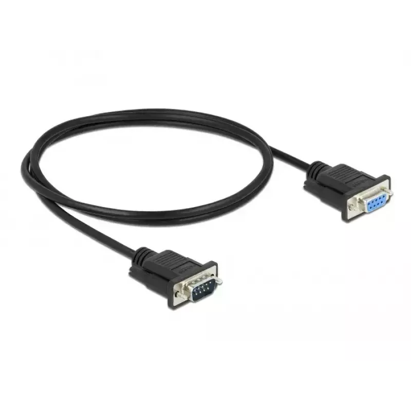 Kabel szeregowy DeLOCK 86578 Czarny 1 m RS-232 Sub-D9