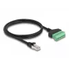 DeLOCK kabel RJ45 kat.6 wtyk do adaptera listwy zaciskowej 1 m 2-częściowy