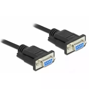 Kabel szeregowy DeLOCK RS-232 D-Sub 9 żeński do żeńskiego null modem 87278