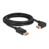 Kabel DisplayPort DeLOCK 87048 8K 60Hz 3m męski do męskiego 90° lewy kątowy