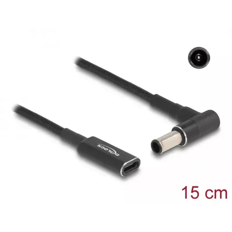 adapter kablowya DeLOCK USB Type-C żeński na Sony 6.0 x 4.3 mm męski 90° 15 cm
