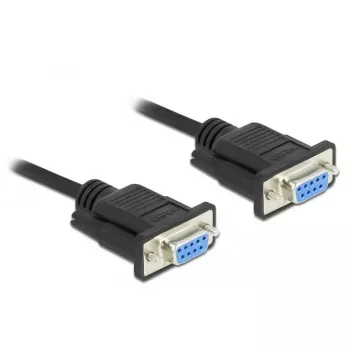 Kabel szeregowy RS-232 D-Sub 9 żeński na żeński null modem DeLOCK 87516