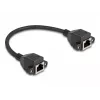 DeLOCK Kabel przedłużający RJ50 żeński na żeński S/FTP 0,25 m czarny