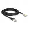 Kabel DeLOCK RJ50 męski do otwartych końców przewodów S/FTP 3 m czarny