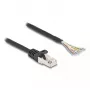 Kabel DeLOCK RJ50 męski do otwartych końców przewodów S/FTP 3 m czarny