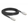 Kabel sieciowy DELOCK 80257 — Cat6a S/FTP (S‑STP), RJ‑45 na RJ‑45, 3 m, czarny