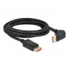 Kabel DisplayPort DeLOCK 87052 8K 60 Hz 3 m męski na męski z kątem 90° w dół