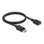 Przedłużacz DisplayPort DeLOCK 8K 60 Hz 1 m