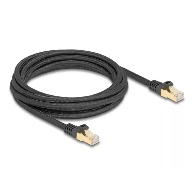 Kabel sieciowy DeLOCK RJ45 Cat.6A 3m Czarny