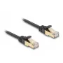 Kabel sieciowy DeLOCK RJ45 Płaski 5m Cat6A Czarny