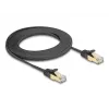 Kabel sieciowy DeLOCK RJ45 płaski 3m Cat6A czarny