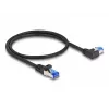 DeLOCK kabel sieciowy RJ45 kat.6A S/FTP 0,5m czarny