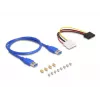 Karta rozszerzeń DeLOCK PCI Express x1 na 3 x PCIe x1, kabel USB 50 cm