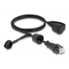 DeLOCK kabel sieciowy RJ45, wtyk do wtyku, kat. 6 STP, 1 m, IP68, czarny