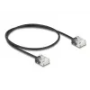 Kabel sieciowy DeLOCK RJ45 Kat.6 UTP 0,5m Czarny